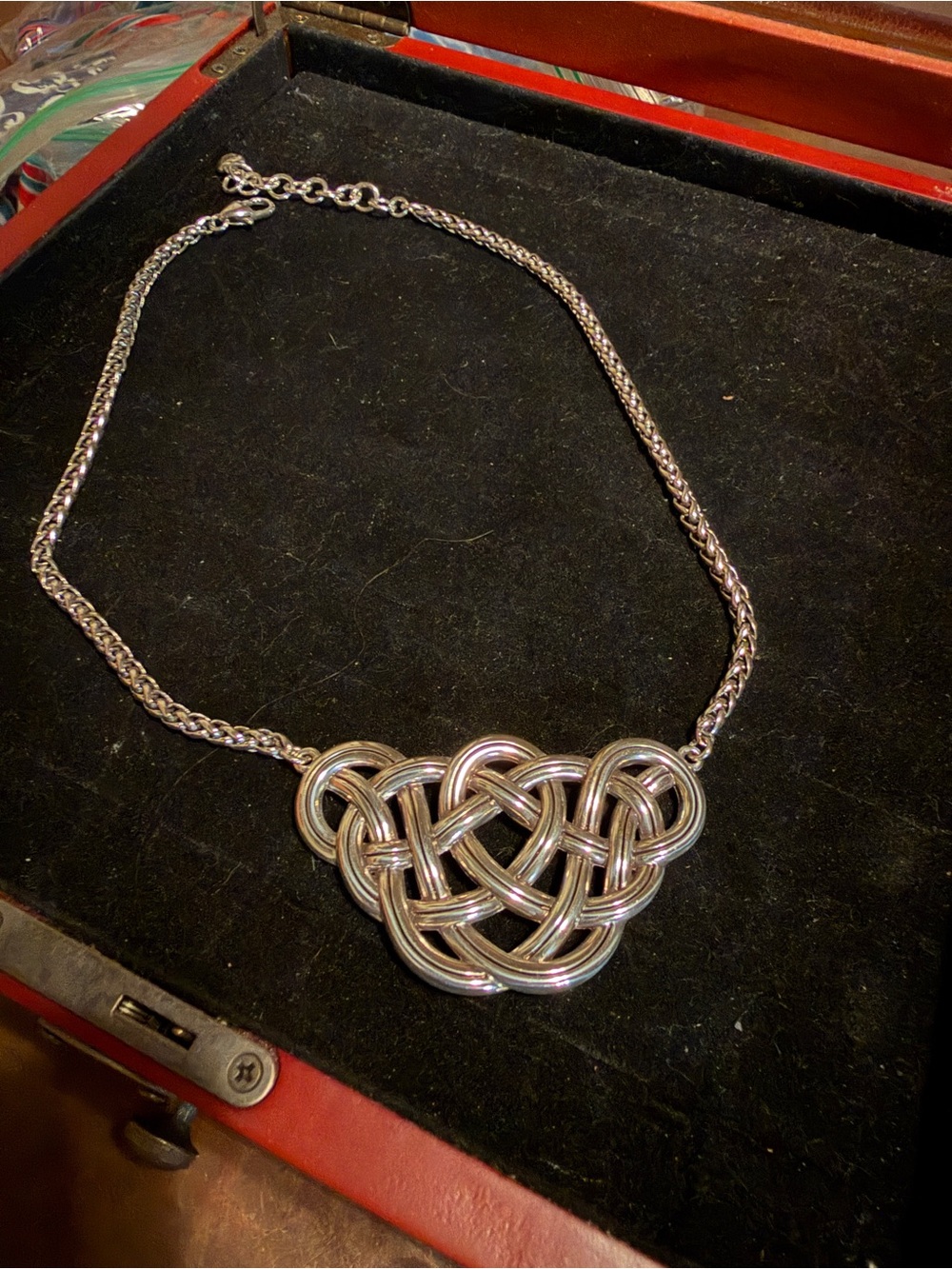 Brighton Silver Knot Pendant Necklace
